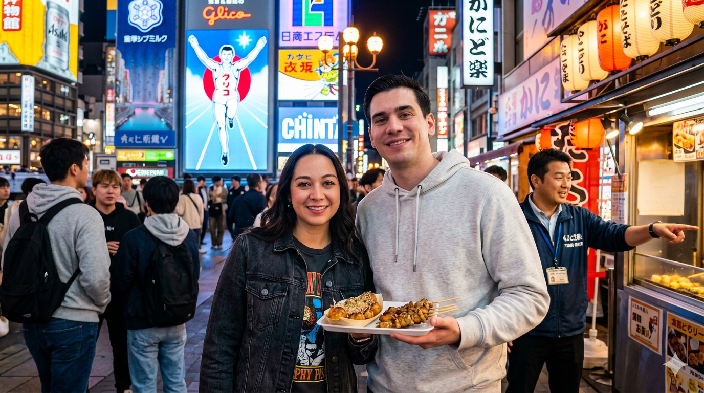 Food Tour Nocturno en Dotonbori