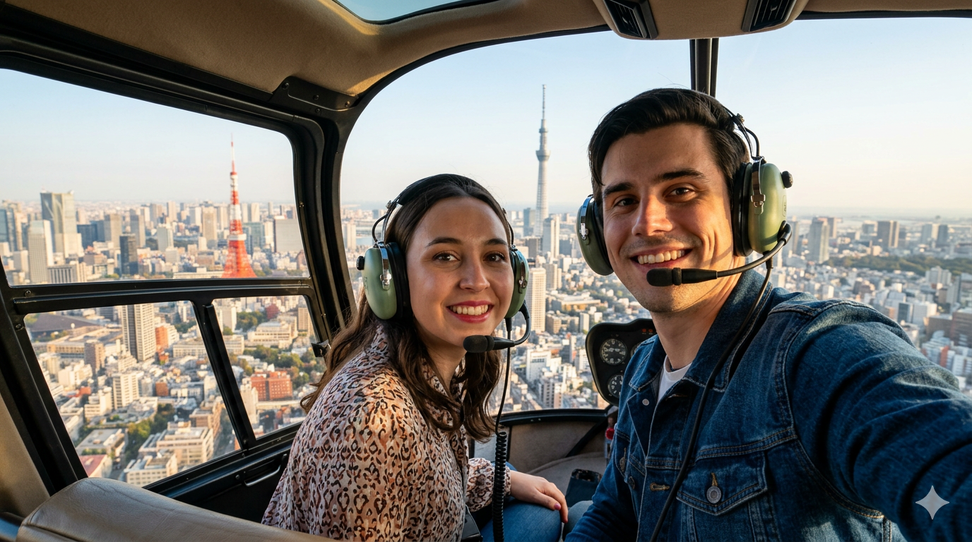Vuelo en Helicóptero sobre Tokyo