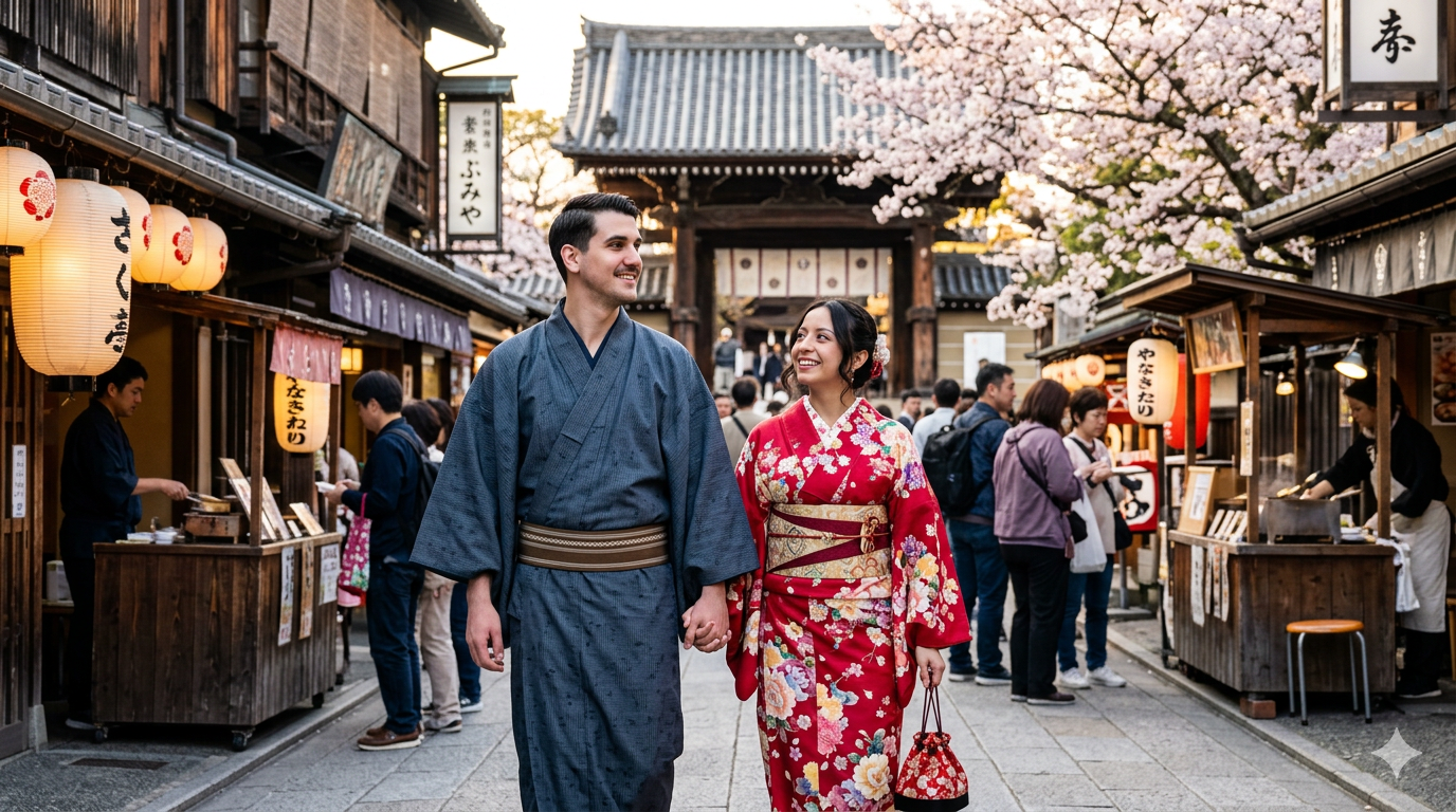 Fotoshoot en Kimono de Pareja