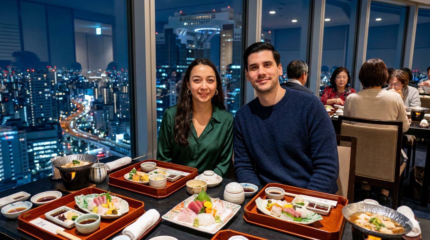Cena Kaiseki en Umeda Sky Building