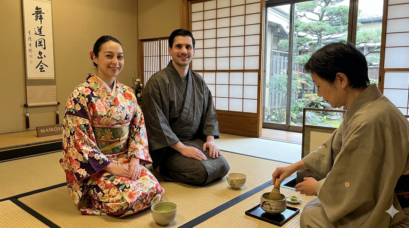 Ceremonia del Té en Kimono (MAIKOYA)